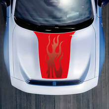 Hood Flame Gradient Decal Aufkleber für Dodge Charger Electric
 4
