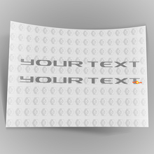 Benutzerdefinierter Text Emblem Überlagerungsaufkleber Decals 2