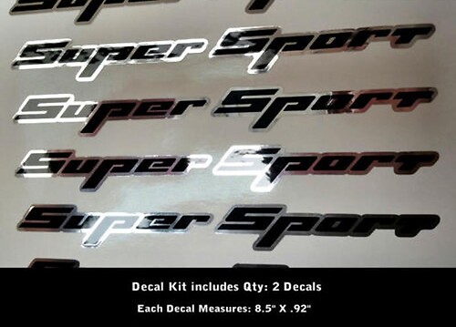 2 Super Sport Aufkleber Aufkleber Rally Sport Chevy Camaro Chevrolet SS WOW 0012
