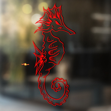 Seahorse Umrissstil Universeller Vinyl-Aufkleber_2