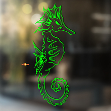 Seahorse Umrissstil Universeller Vinyl-Aufkleber_3