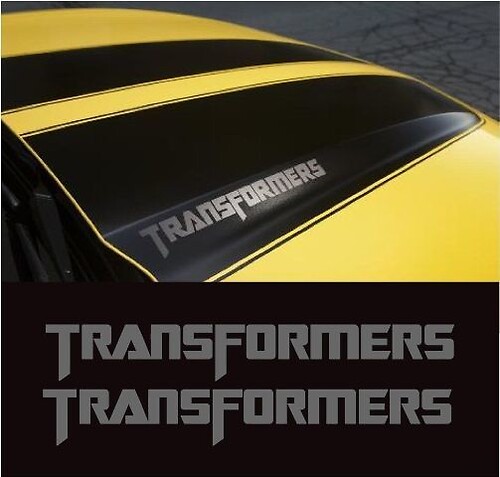 Camaro Ss Autobot Transformers Edition Hood Decals Sticker Bumblebee
