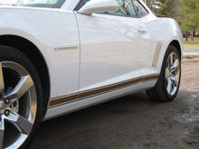 Kontur Seitenschweller-Streifen Vinyl-Aufkleber Kit für Chevrolet Camaro 2010-2015_2