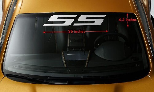 SS Windschutzscheiben-Banner Vinyl-Aufkleber für Chevrolet Camaro Impala Cobalt