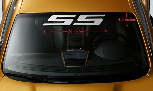 SS Windschutzscheiben-Banner, Vinyl-Aufkleber für CHEVY, CHEVROLET CAMARO, IMPALA COBALT
