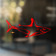 Smiling Shark Universeller Vinyl-Aufkleber_2