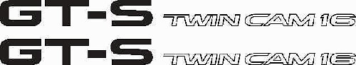 GT-S Twin Cam 16 Seiten Vinylaufklebersatz für Toyota Corolla AE86