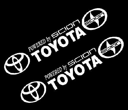 Angetrieben von Scion Toyota Vinyl-Aufkleber