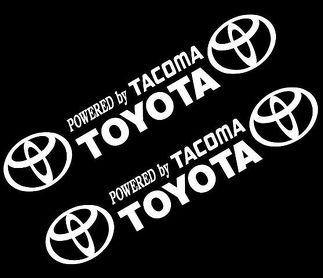 CSK Powered by Toyota Tacoma Aufkleber, Vinyl-Aufkleber, Fahrzeug, Autowand, 1 Satz von 2