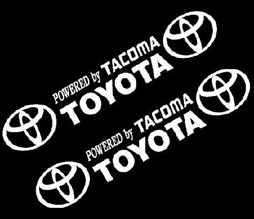 Angetrieben von Tacoma Toyota Vinylaufklebern