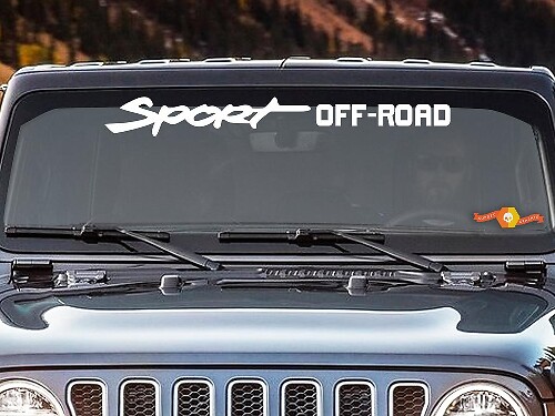 Sport Off Road Windschutzscheiben Vinyl Aufkleber für Jeep Wrangler