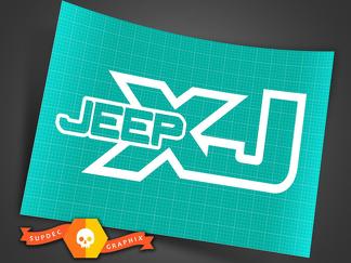 Jeep XJ – jede Farbe – Vinyl Aufkleber Aufkleber Off Road Cherokee Trails Rock Crawling 4 x 4
