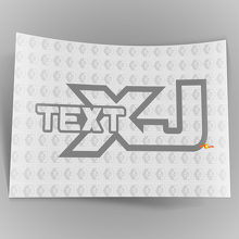 Benutzerdefinierter Text Vinylaufkleber Offroad-Strecken Rock Crawling 4x4 für Jeep Cherokee XJ 2