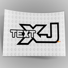 Benutzerdefinierter Text Vinylaufkleber Offroad-Strecken Rock Crawling 4x4 für Jeep Cherokee XJ 3