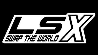 LSX Swap The World – Vinyl-Aufkleber – Weiß – Chevy LS-Auto-LKW-Track-Aufkleber