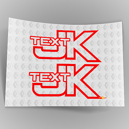 Individuell bedruckter Offroad-Trails Rock Crawling 4x4 Vinyl-Aufkleber für Jeep Wrangler JK