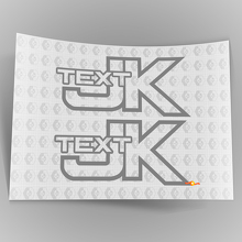 Individuell bedruckter Offroad-Trails Rock Crawling 4x4 Vinyl-Aufkleber für Jeep Wrangler JK 2