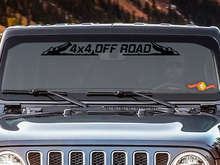 4x4 OFF ROAD - Windschutzscheiben-Banner-Aufkleber Heckscheibenaufkleber passend für Jeep-Schlamm 2