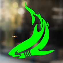 Shark Tribal Stil Universeller Vinyl-Aufkleber_3