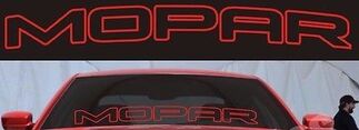 Mopar Dodge Hemi Fahrzeug Windschutzscheibe Aufkleber Vinyl -Abziehbilder Grafikbuchstaben