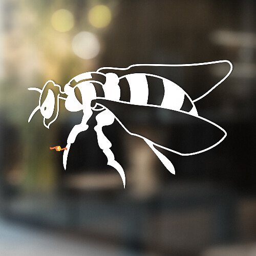 Bee Universeller Vinyl-Aufkleber_1