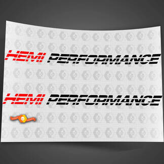 HEMI PERFORMANCE Motorhauben-Aufkleber passend für Dodge Ram 5.7L V8 1500 2500 18 Zoll x 1 Zoll