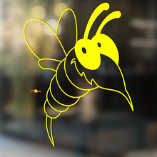 Lustiger Bienen Universal Vinyl-Aufkleber_4