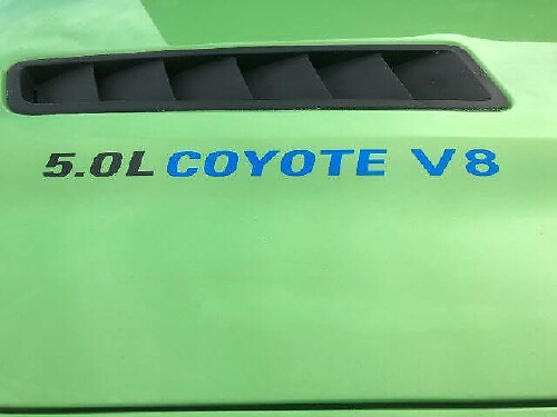 5.0L Coyote V8 Motorhauben Vinylaufkleber Emblem Set für Musclecar