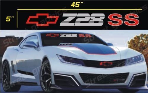 Z28 SS Chevy Logo Windschutzscheiben-Vinylaufkleber für Chevrolet Camaro