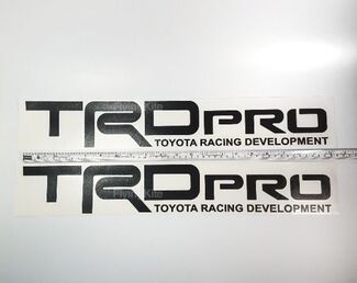 TRD PRO Toyota Tacoma Tundra Vinyl-Bettseite mattschwarz glänzend Aufkleber-Set