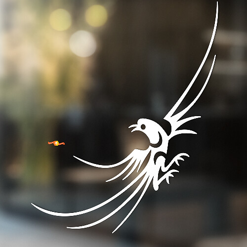 Fliegender Vogel Tribal-Stil Universeller Vinyl-Aufkleber