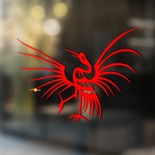 Crane Tribal Style Universeller Vinylaufkleber_3