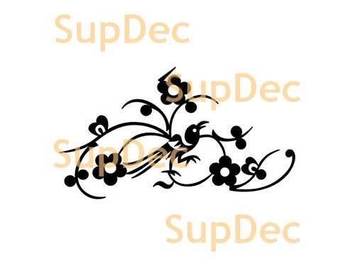 Vogel Vinyl Kunst Wand Fenster Badezimmer Aufkleber Abziehbild abnehmbar #4
