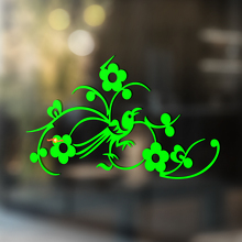 Vogel und Blumen Universeller Vinylaufkleber_2