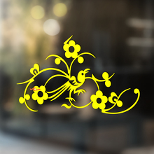 Vogel und Blumen Universeller Vinylaufkleber_4
