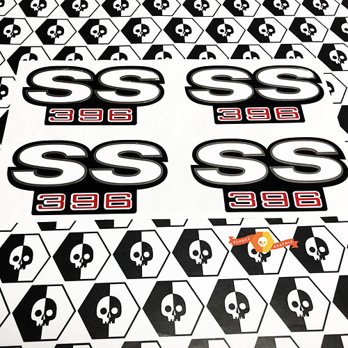 SS 396 Logo Seiten Vinylaufkleber für Chevrolet Camaro SS