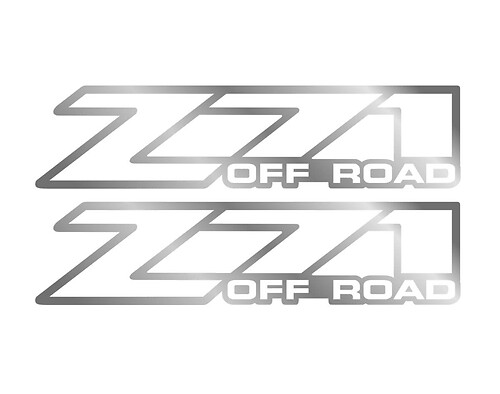 Set 2 – Z71 Offroad 2001–2006 Aufkleber Aufkleber Chevy Silverado 4x4
