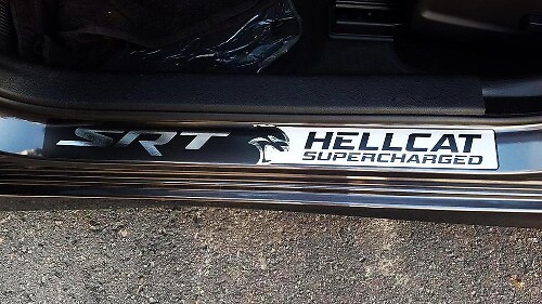 SRT Hellcat Style Türschweller Vinylaufkleber Set für Dodge Challenger Charger