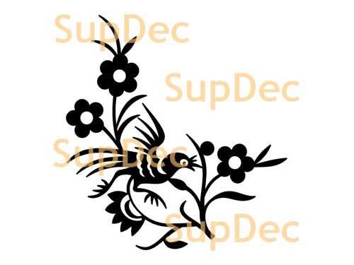 Vogel-Vinylkunst-Wand-Fenster-Badezimmer-Aufkleber-Abziehbild abnehmbar #6
