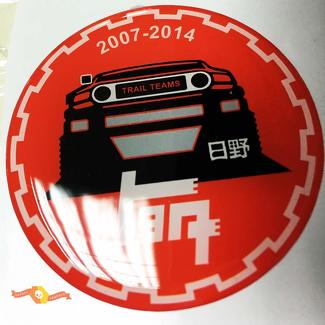 TEQ Toyota FJ Cruiser Domed Badge Emblem Harz Aufkleber Aufkleber rot