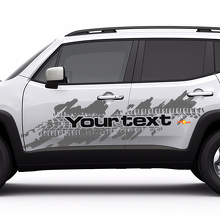Jeep Renegade Side Splash Reifenspuren Logo Grafik Vinyl Aufkleber Aufkleber 2 Farben 2