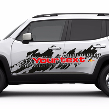 Jeep Renegade Side Splash Reifenspuren Logo Grafik Vinyl Aufkleber Aufkleber 2 Farben 3