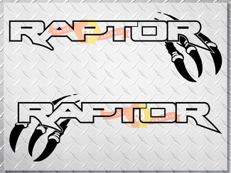 Paar Ford Raptor Truck Seitenbett Schriftzug Vinyl Aufkleber Aufkleber passend für 2010–2017