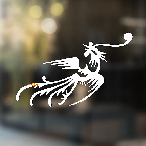 Flying Bird Art Universal Vinyl Aufkleber