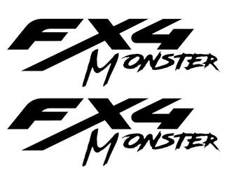 FX4 Monster Vinyl-Aufkleber am Bett für FORD TRUCK
