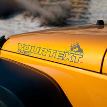 Paar Jeep Wrangler Off Road Edition Vinyl Hood Sticker Decals Rubicon
 2