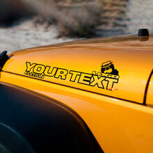 Paar Jeep Wrangler Off Road Edition Vinyl Hood Sticker Decals Rubicon
 3