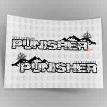 Custom Punisher Stil Motorhauben-Seitenvinyl-Aufkleber-Set für Jeep Wrangler_4
