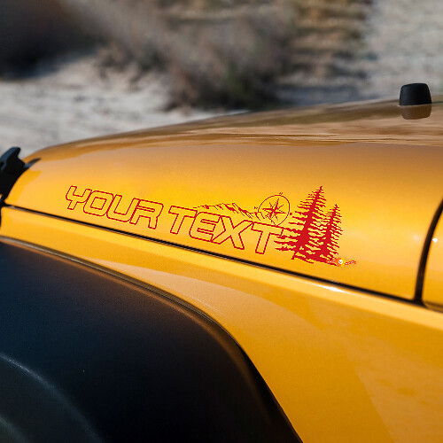 Paar Jeep Wrangler Renegade Off Road Vinyl-Motorhaubenaufkleber
