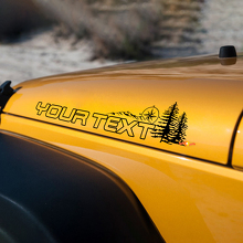 Paar Jeep Wrangler Renegade Off Road Vinyl-Motorhaubenaufkleber
 3